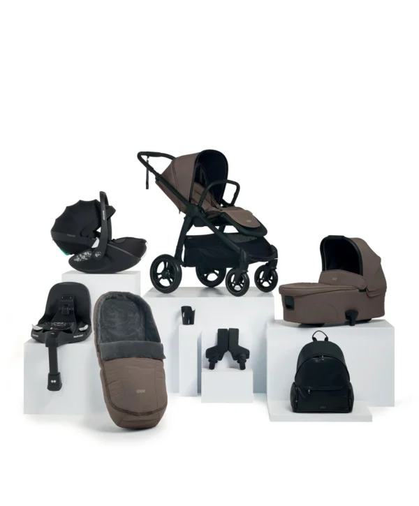 Mamas & Papas Ocarro Pushchair Bundle with Maxi-Cosi Pebble 360 Pro² Car Seat (8 Piece) - Café 6193J0202