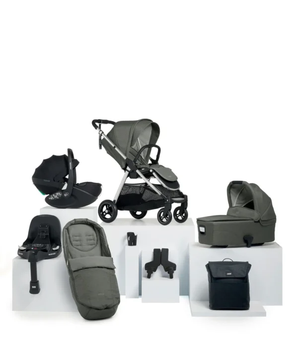 Flip XT³ Pushchair Bundle with Maxi-Cosi Pebble 360 Pro² Car Seat (8 Pieces) - Harbour Grey 61951HB06