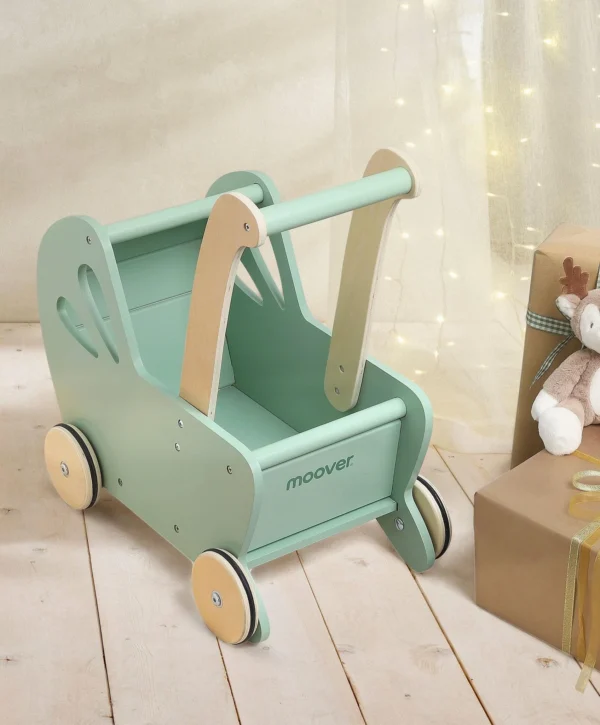 Moover Essential Flatpacked Pram - Green